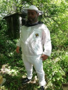 Pčelarska jakna ventilacijska sa duplom zaštitom od uboda (bluza / odijelo) bijelo -Ventilation blouse with double protection against bee sting (soft material )