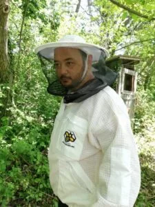 Pčelarska jakna ventilacijska sa duplom zaštitom od uboda (bluza / odijelo) bijelo -Ventilation blouse with double protection against bee sting (soft material )