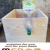 Bottle feeder, green, for the fruiting body, between the litters