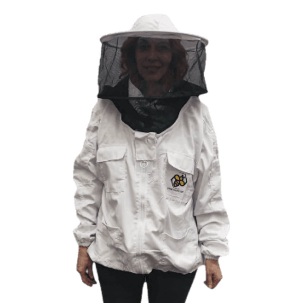 jakna-bluza-bijela-pamuk-logo