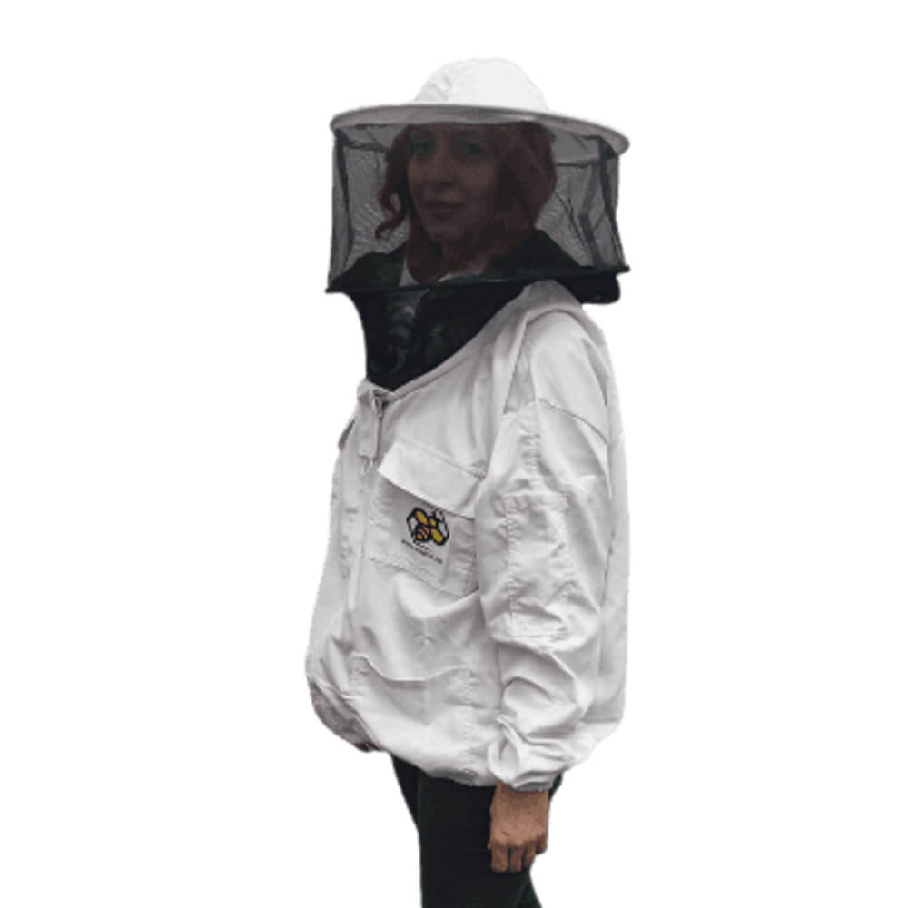 jakna-bluza-bijela-pamuk-logo