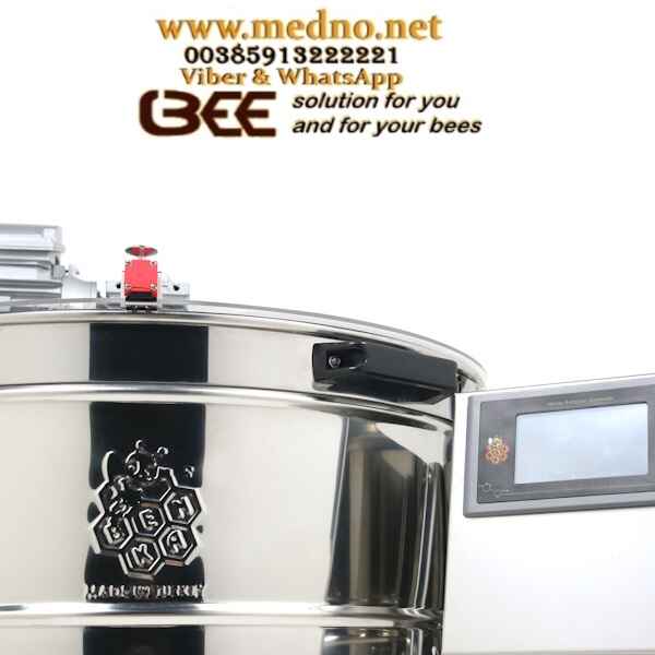 Vrcaljka radialna , samookretna , 20 okvira Langstroth , Dadant (30 cm) 0,25 Kw AC motor, kontroler zaslona osjetljivog na dodir - mjerač vremena i memorija brzine-BA560-OMDDE-304-12