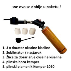Plinski sublimator + originalni plinski plamenik Kemper 1060 - vrotiv varoe