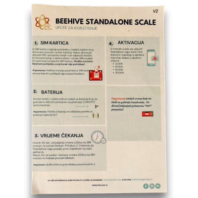 Vaga Bee Care DATA (podatkovna) pčelarska vaga sa 3 godine garancije,digitalna vaga za pčele- 12