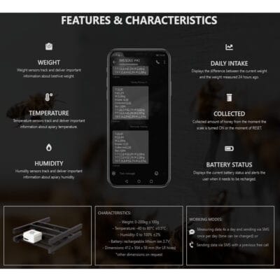 Vaga Bee Care DATA (podatkovna) pčelarska vaga sa 3 godine garancije,digitalna vaga za pčele- 24